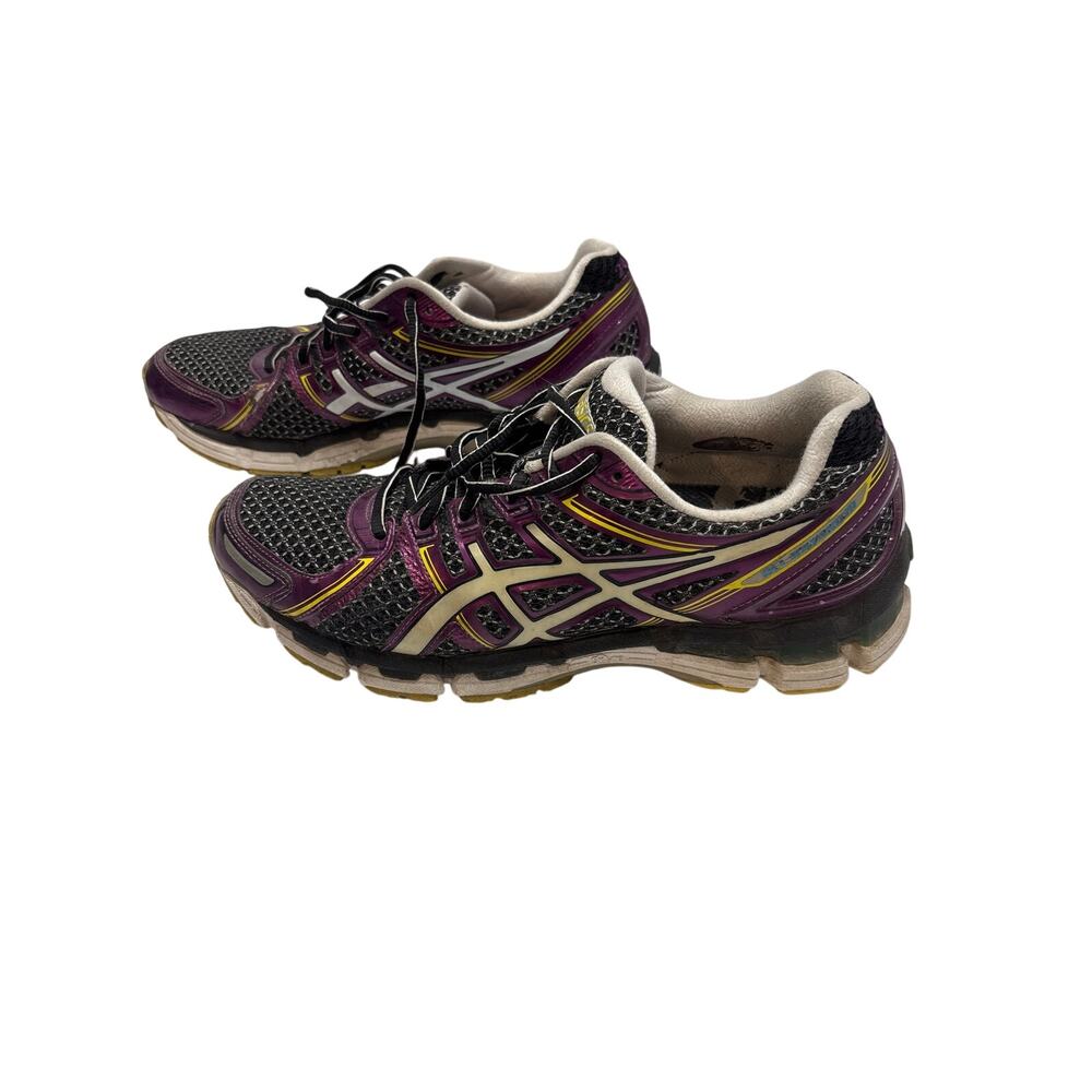 ASICS GEL-Kinetic 4 Men’s Size 11 Black Purple Running Shoes T133N NYC Insoles